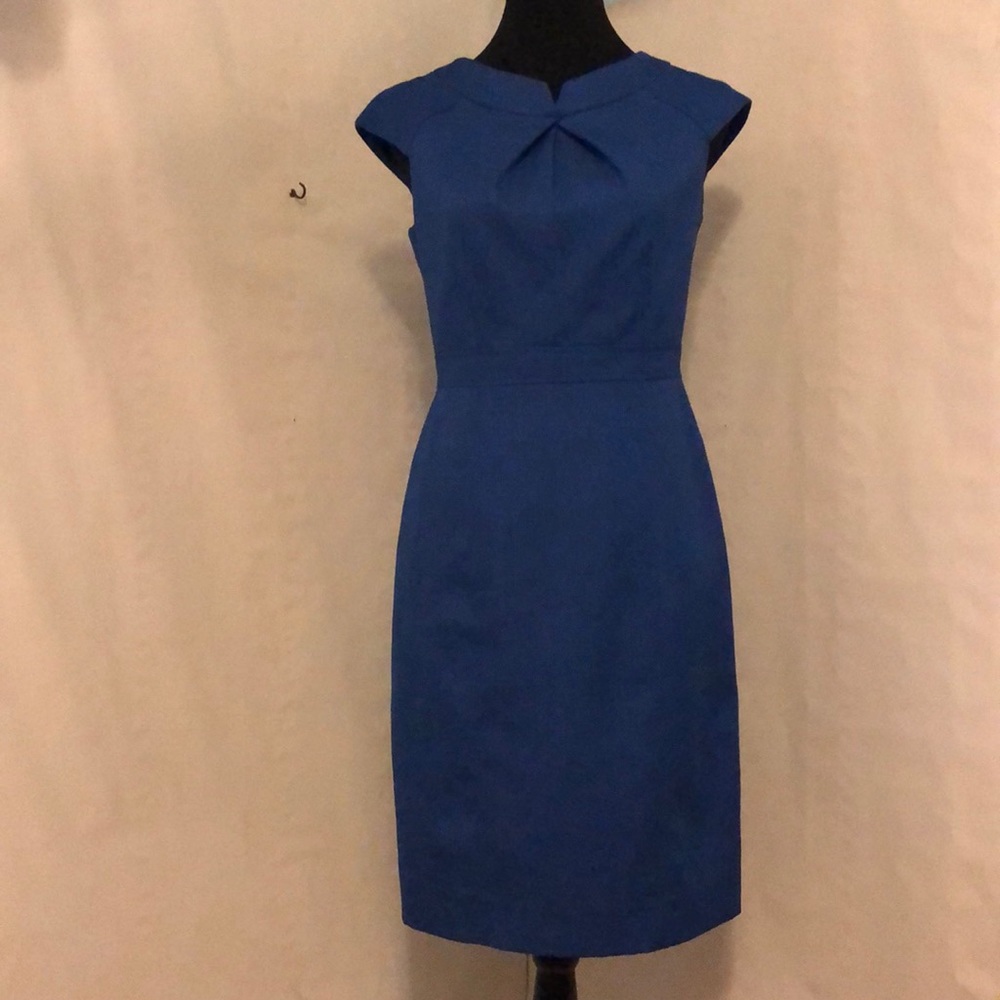 David Meister - Blue Textured Sheath